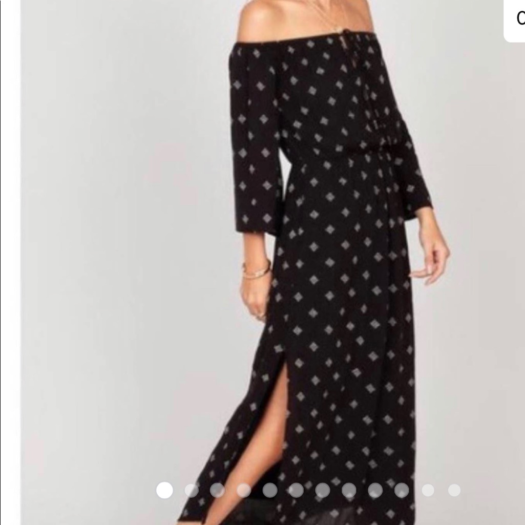 Amuse Society Midi Dress, Black, Large, Nwt